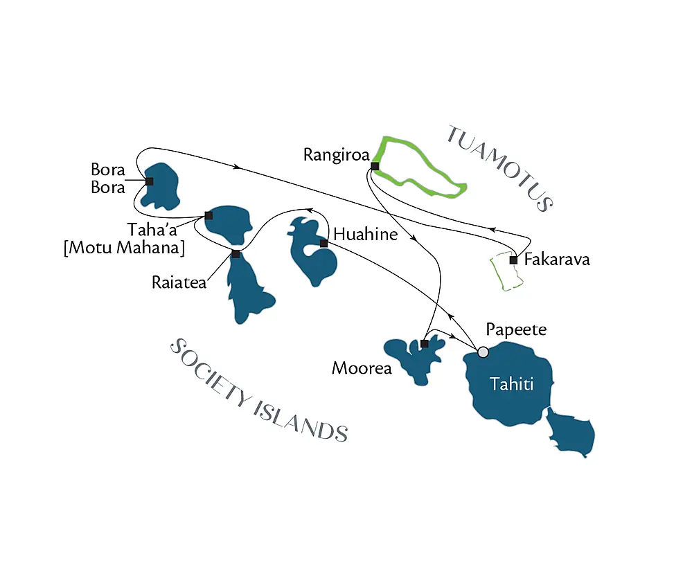 Society Islands & Tuamotus null