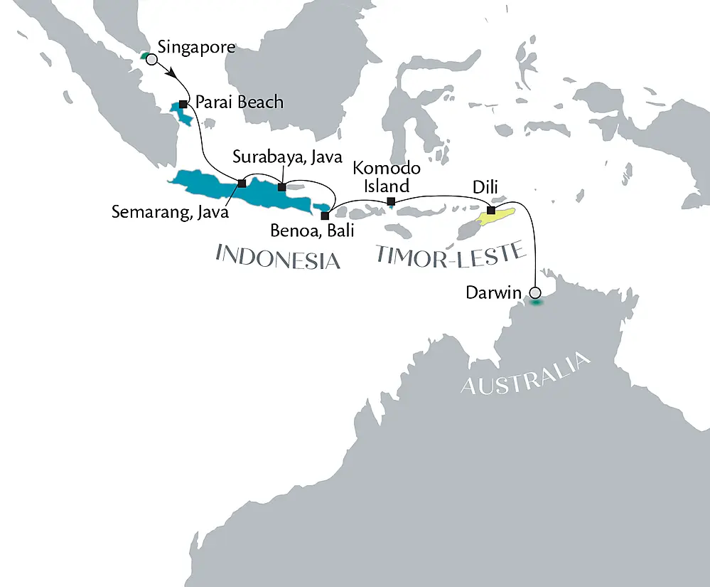Immersive Indonesia: Singapore to Australia null