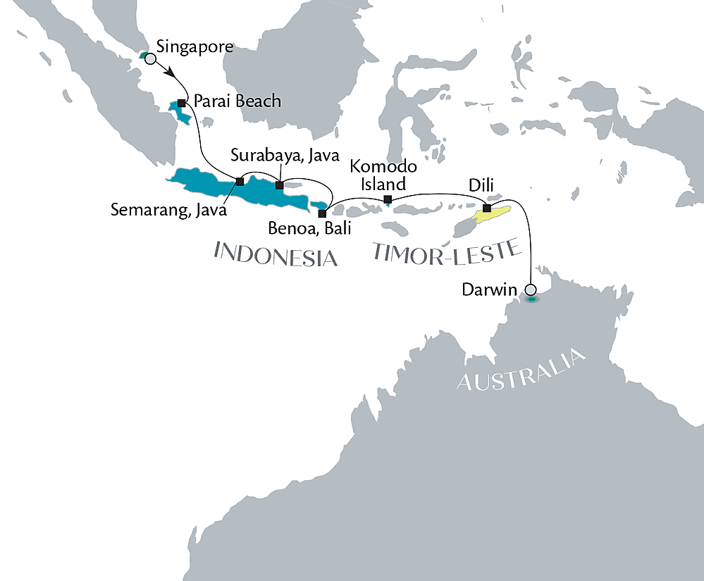 Immersive Indonesia: Singapore to Australia null